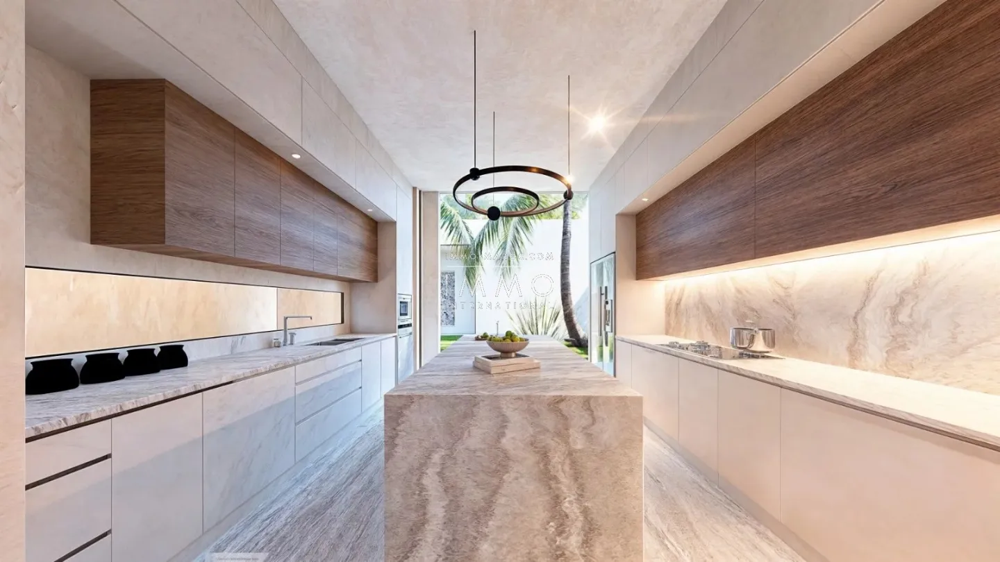 Villa contemporaine a vendre  en construction route ourika marrakech