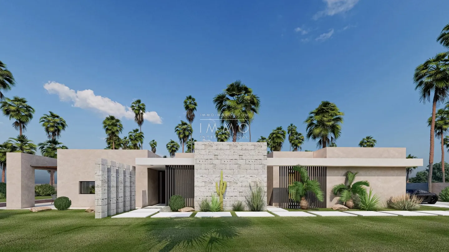 Villa contemporaine a vendre  en construction route ourika marrakech