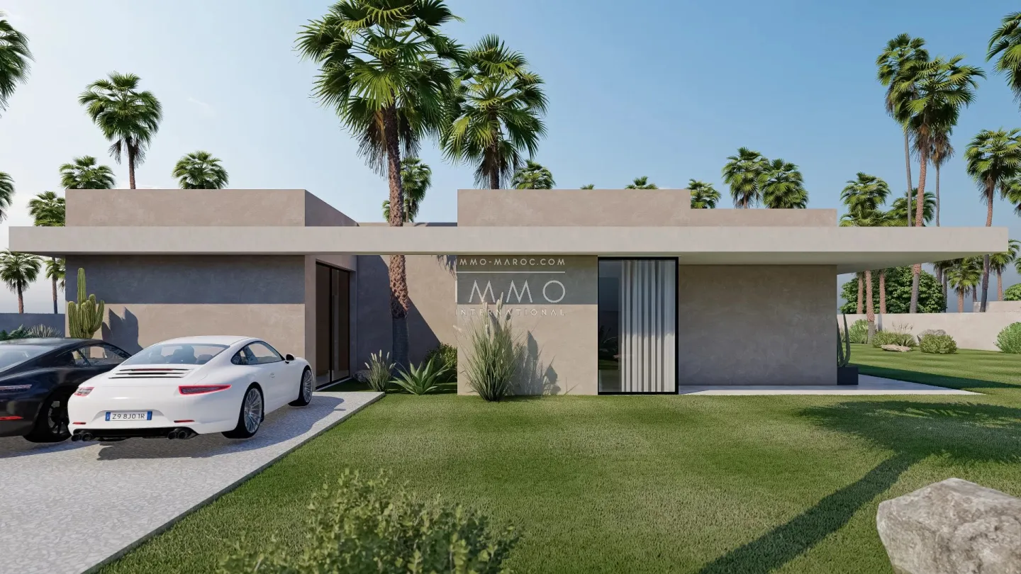 Villa contemporaine a vendre  en construction route ourika marrakech
