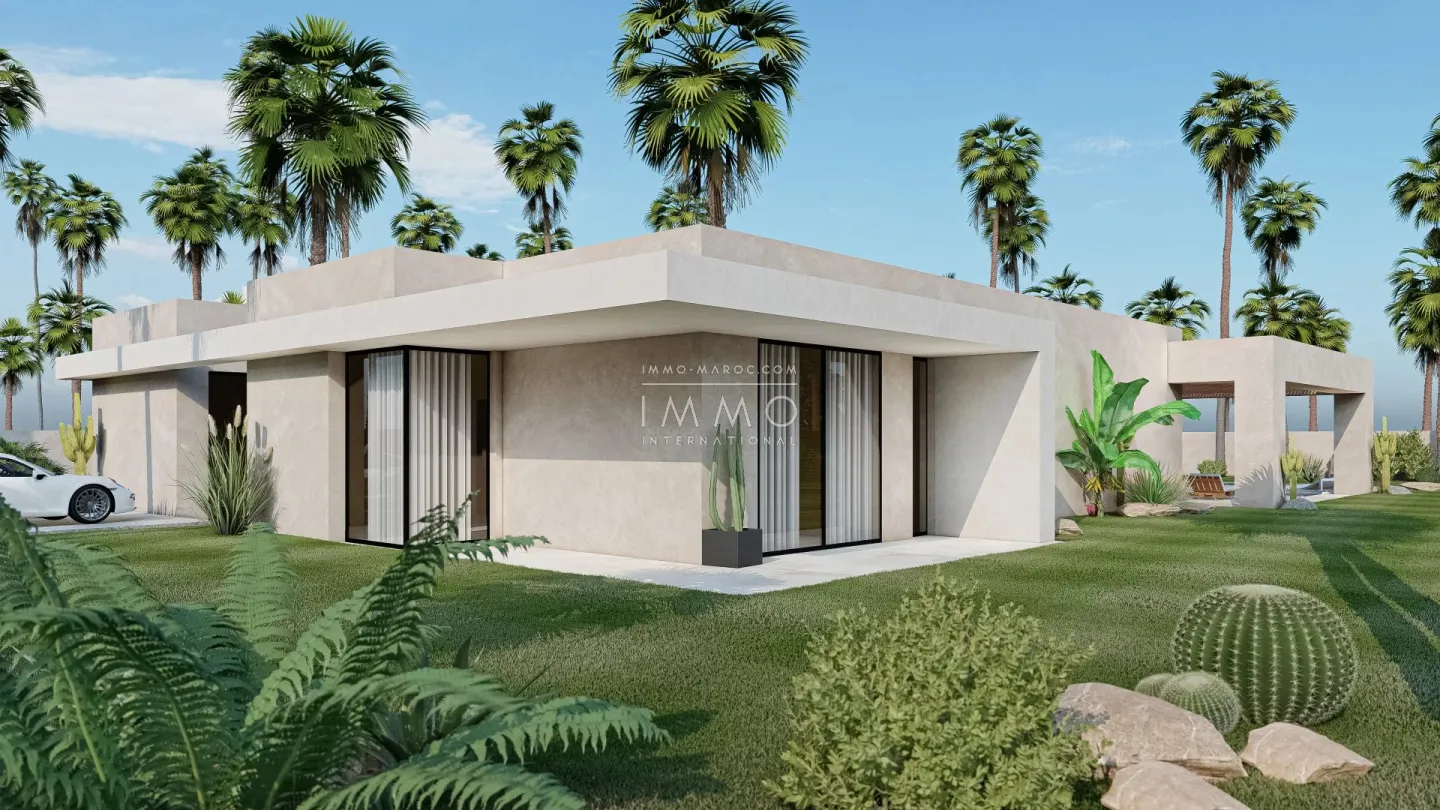 Villa contemporaine a vendre  en construction route ourika marrakech