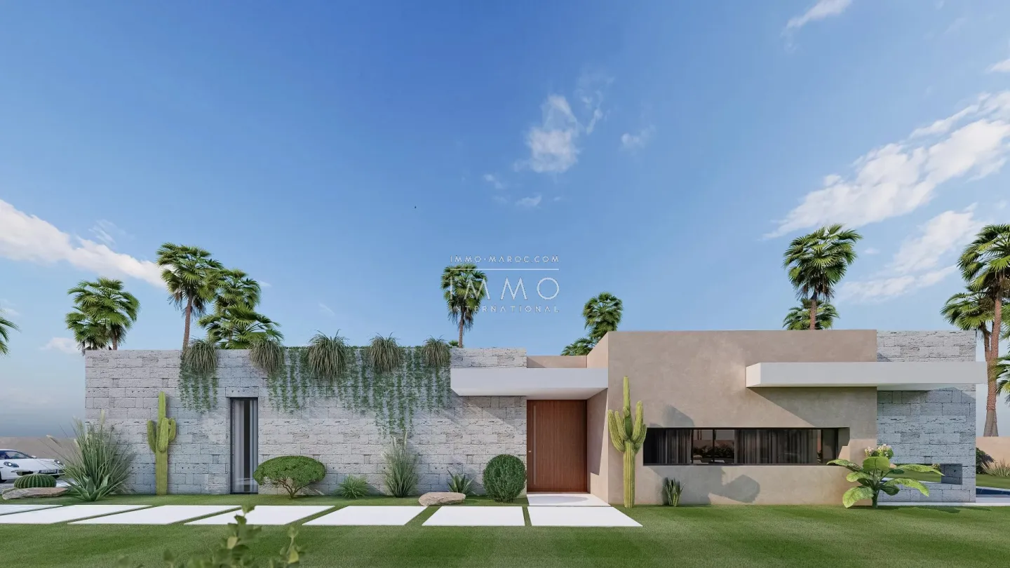 Villa contemporaine a vendre  en construction route ourika marrakech