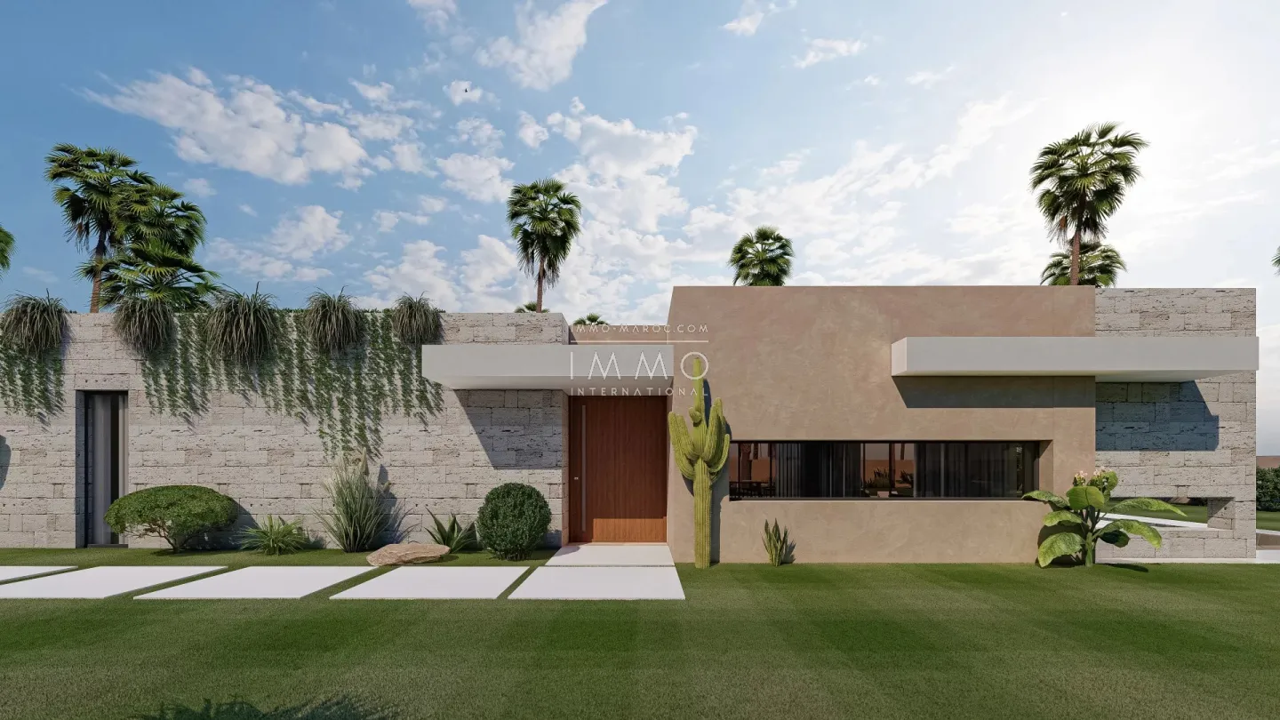 Villa contemporaine a vendre  en construction route ourika marrakech