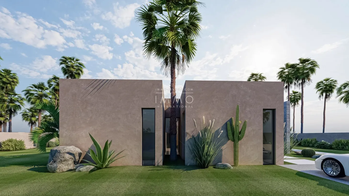 Villa contemporaine a vendre  en construction route ourika marrakech