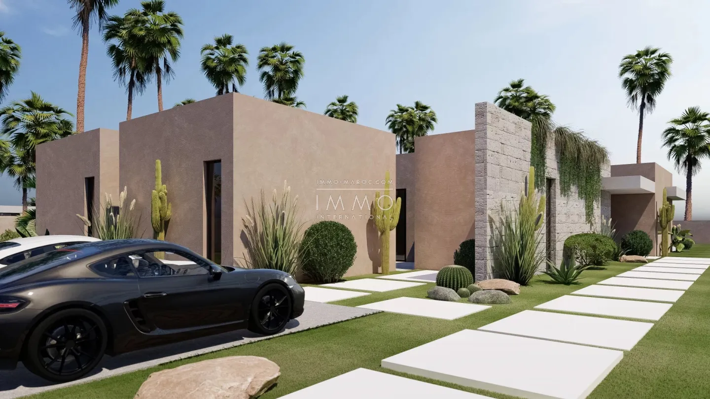 Villa contemporaine a vendre  en construction route ourika marrakech