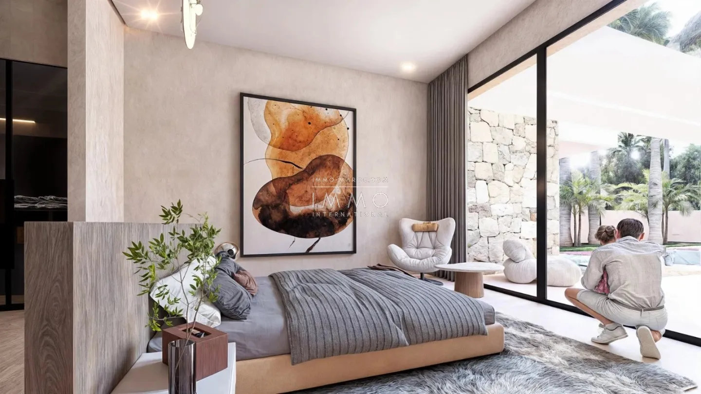 Villa contemporaine a vendre  en construction route ourika marrakech