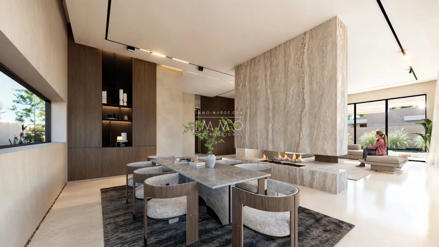 Villa contemporaine a vendre  en construction route ourika marrakech