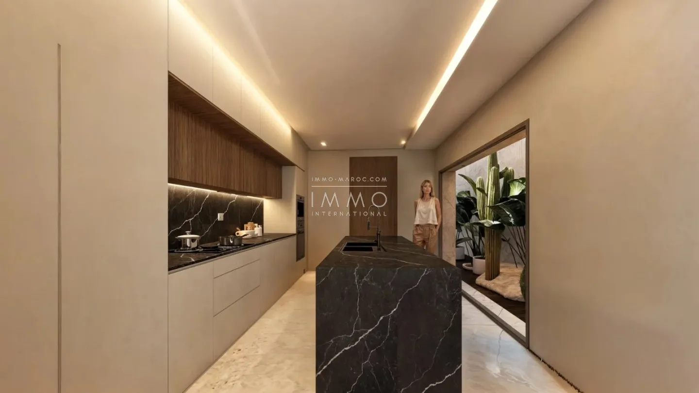 Villa contemporaine a vendre  en construction route ourika marrakech