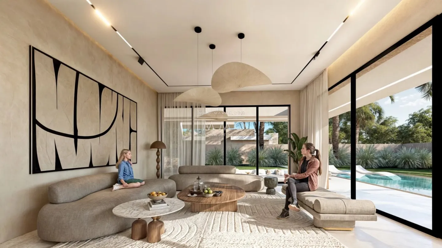 Villa contemporaine a vendre  en construction route ourika marrakech