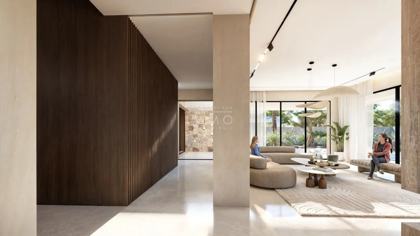 Villa contemporaine a vendre  en construction route ourika marrakech