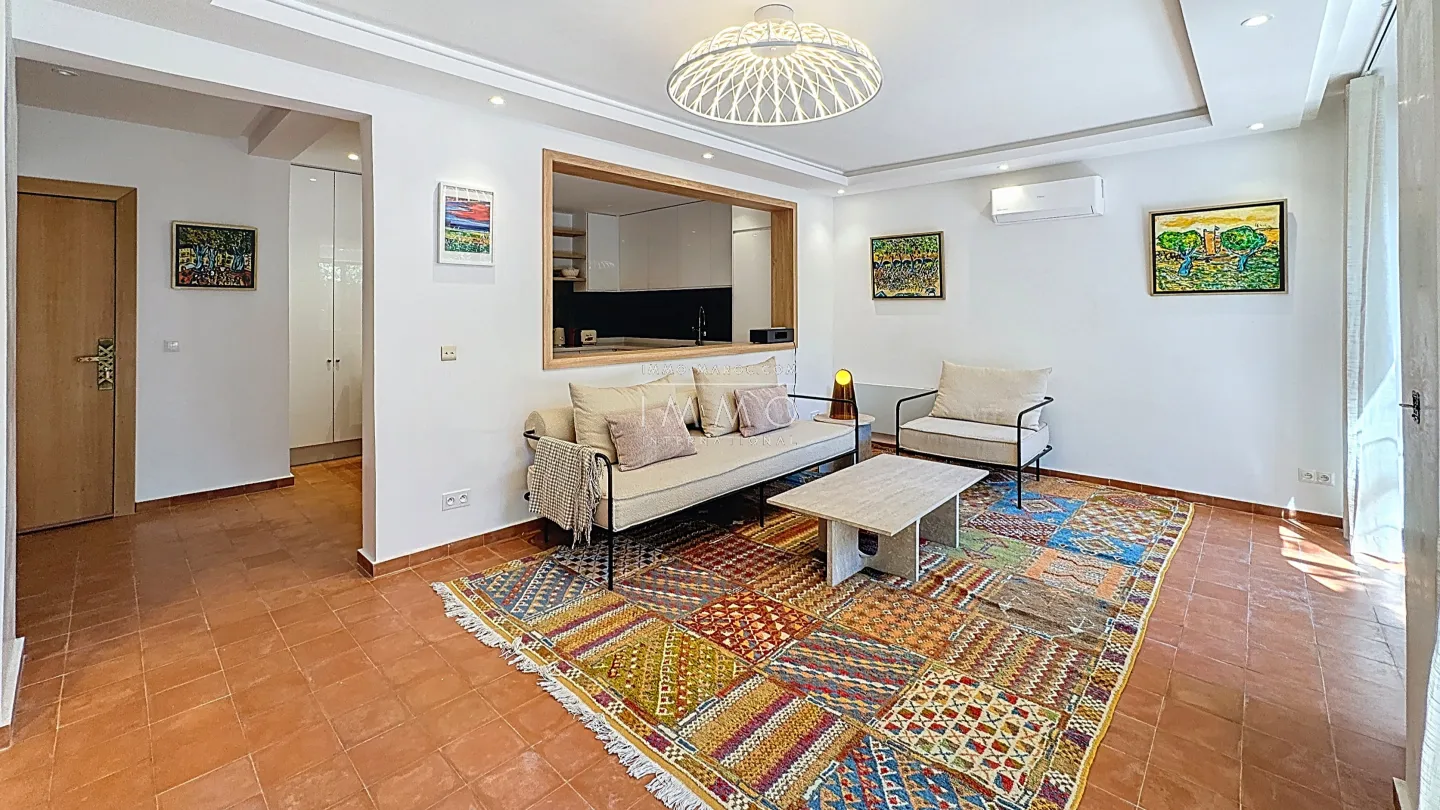 À vendre en exclusivité – Élégant rez-de-jardin meublé à l’hivernage, marrakech