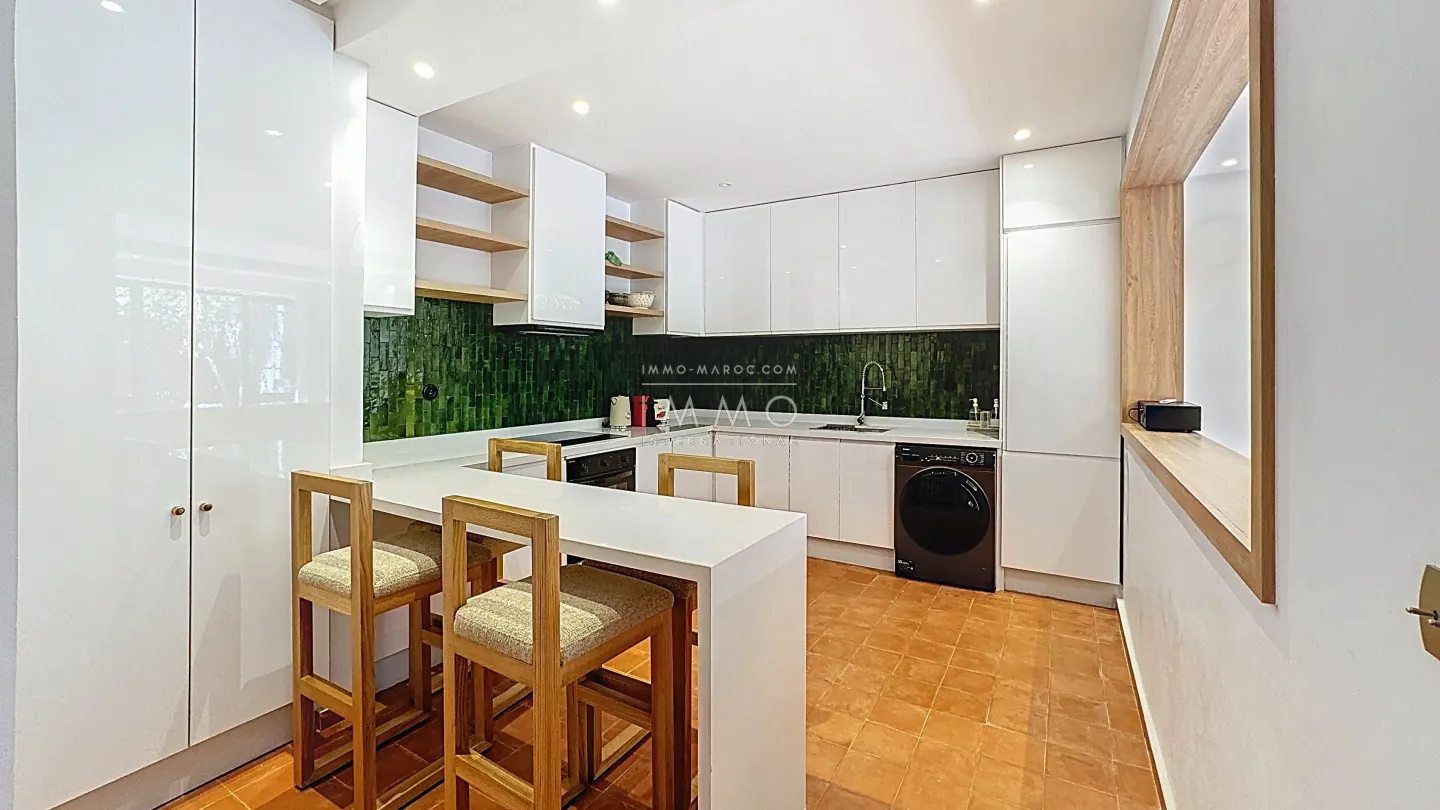 À vendre en exclusivité – Élégant rez-de-jardin meublé à l’hivernage, marrakech