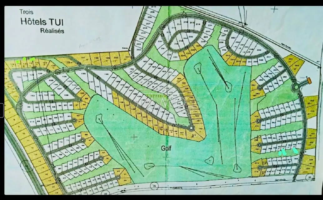 Lot de terrain 1227m² golf argan route tahnaoute