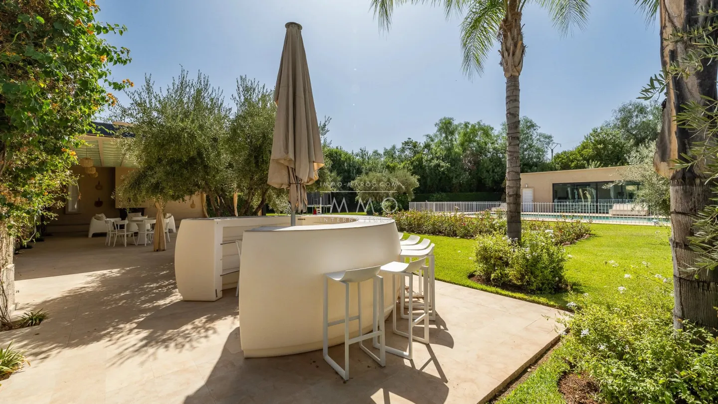 Villa à vendre route de l'ourika – 6 chambres – 920 m² – terrain 5 600 m² – vna – panneaux solaires – parc arboré