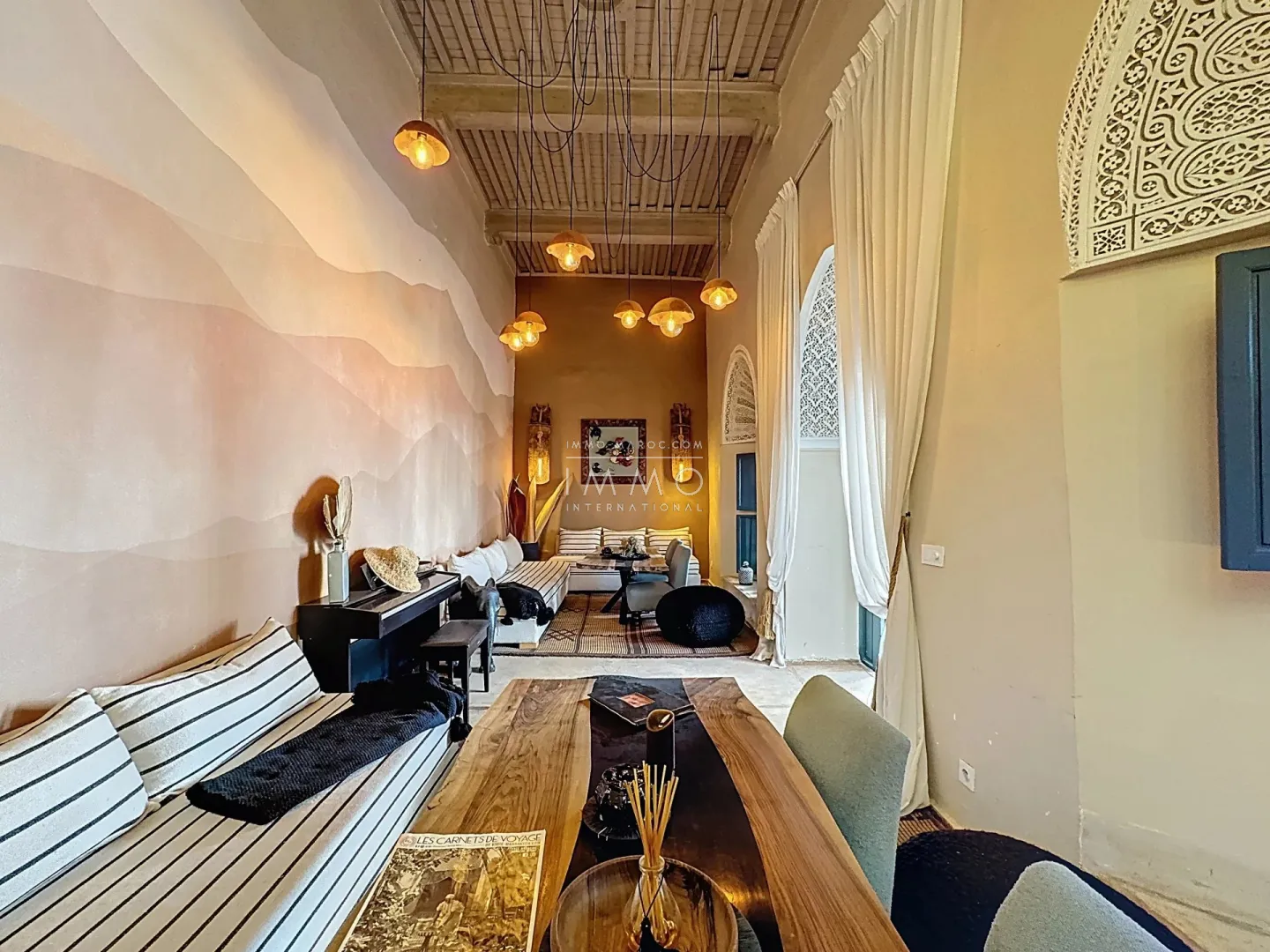 Riad à vendre – bab doukkala – 9 chambres – maison d'hôtes en activité – licence exploitation – spa & 2 patios – potentiel hôtelier