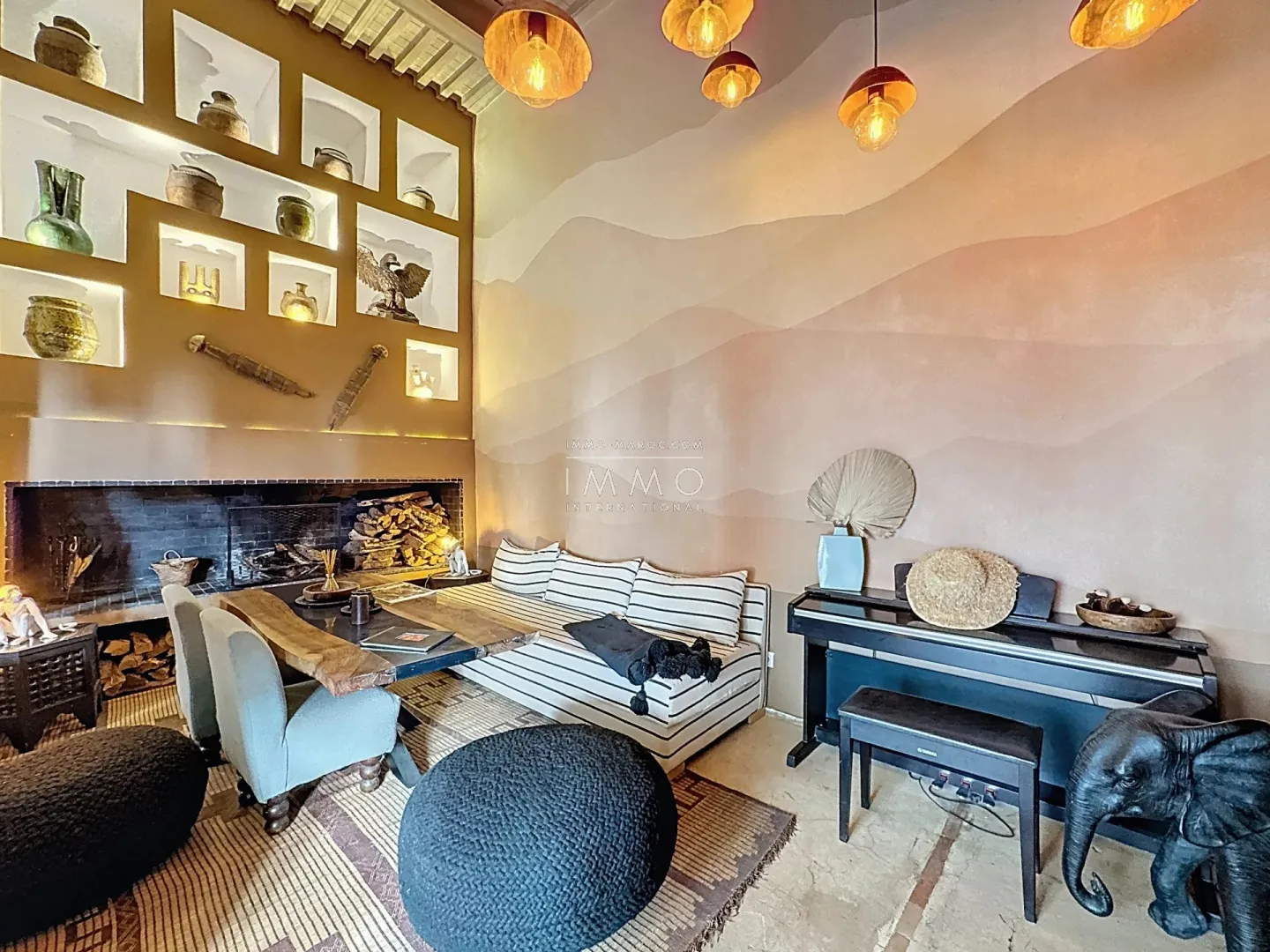 Riad à vendre – bab doukkala – 9 chambres – maison d'hôtes en activité – licence exploitation – spa & 2 patios – potentiel hôtelier