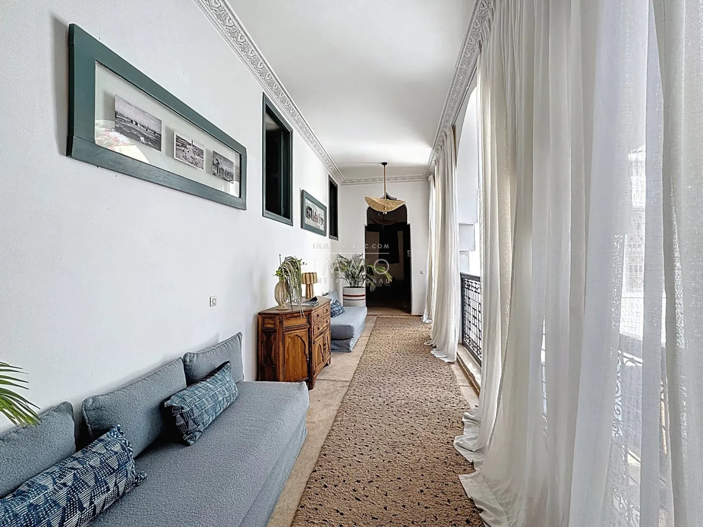 Riad à vendre – bab doukkala – 9 chambres – maison d'hôtes en activité – licence exploitation – spa & 2 patios – potentiel hôtelier