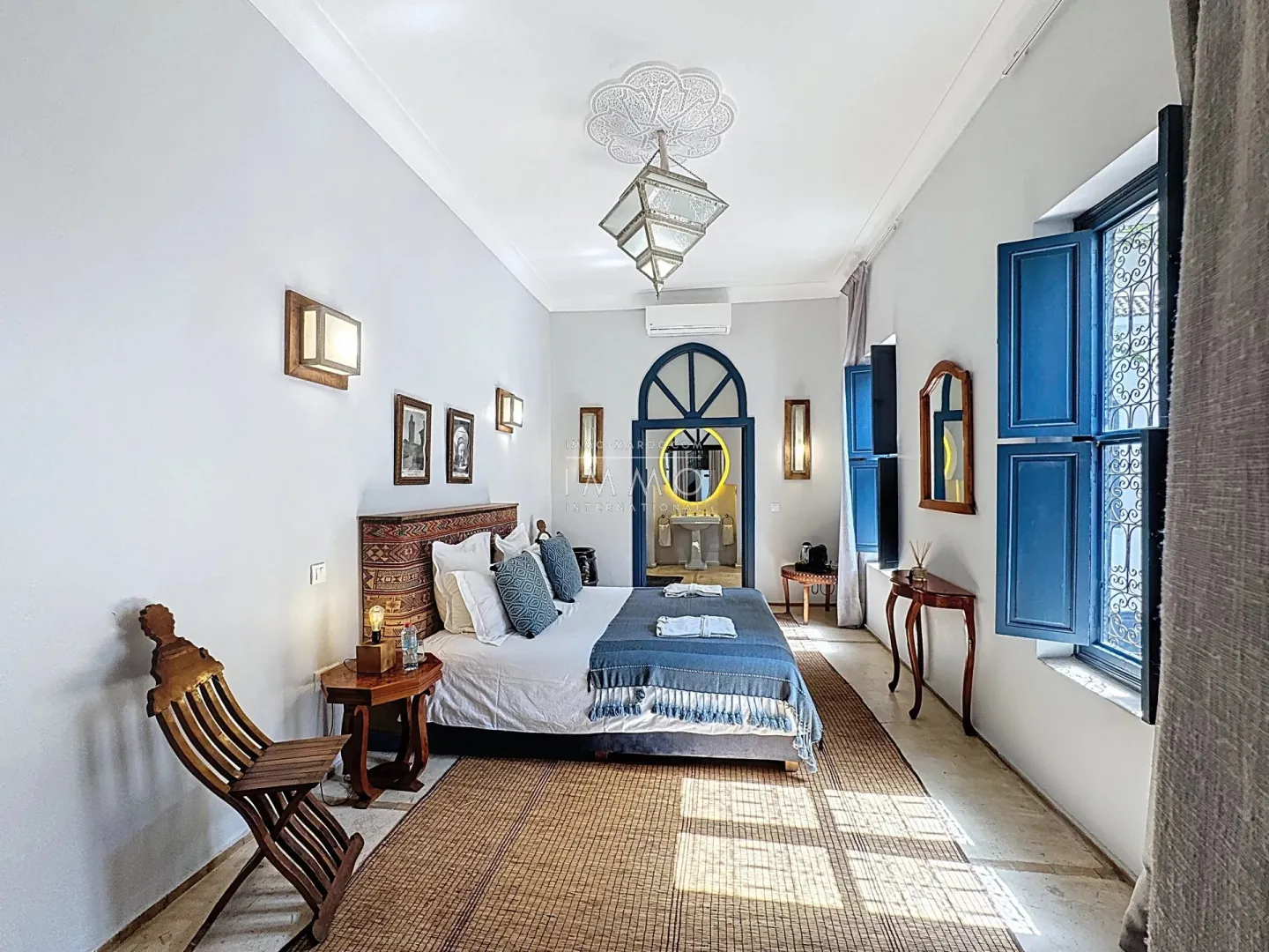 Riad à vendre – bab doukkala – 9 chambres – maison d'hôtes en activité – licence exploitation – spa & 2 patios – potentiel hôtelier