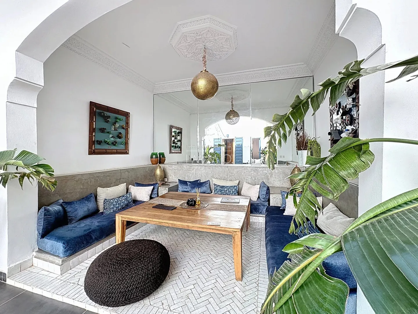 Riad à vendre – bab doukkala – 9 chambres – maison d'hôtes en activité – licence exploitation – spa & 2 patios – potentiel hôtelier