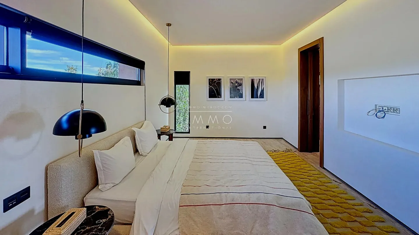 Villa à vendre golf amelkis – 6 suites – 600 m² – terrain 1 500 m² – 1ère ligne lac & atlas – pool house