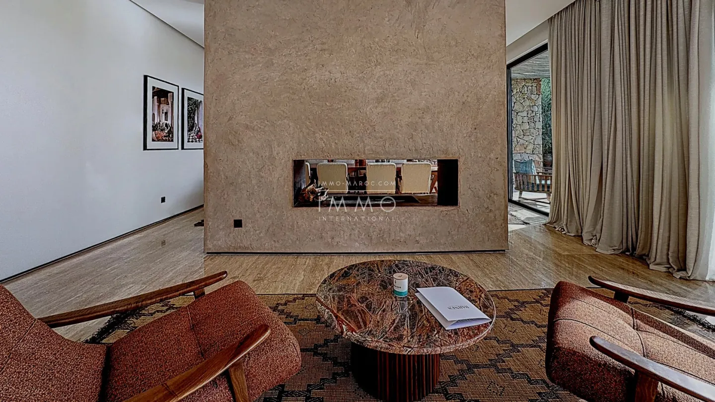 Villa à vendre golf amelkis – 6 suites – 600 m² – terrain 1 500 m² – 1ère ligne lac & atlas – pool house