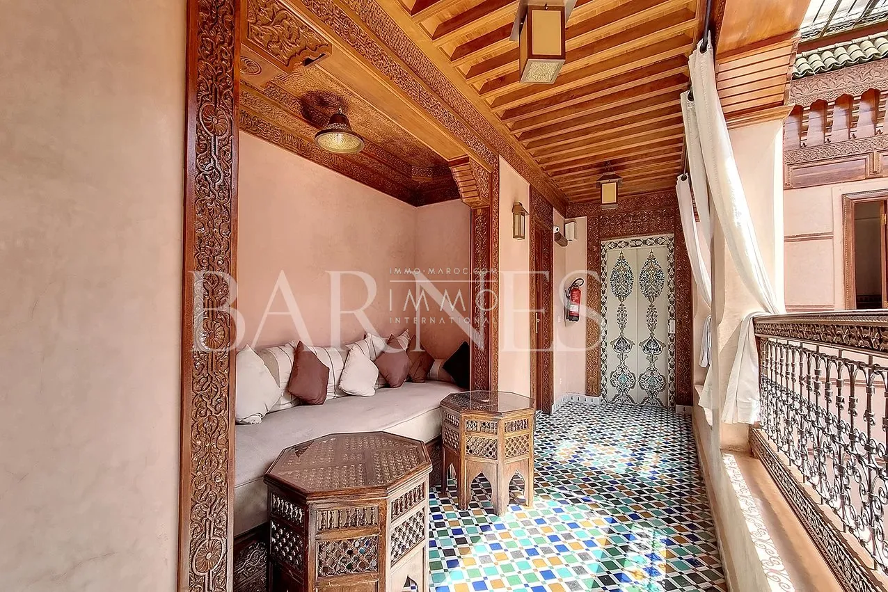 Maison d'hôtes en exploitation à vendre dar el bacha marrakech - 18 chambres - potentiel hôtelier