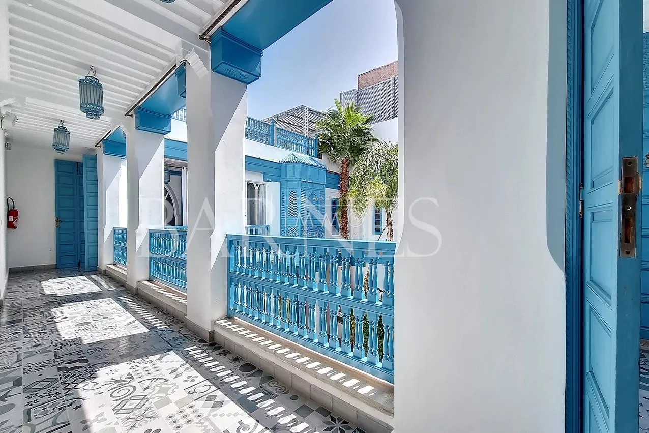 Maison d'hôtes en exploitation à vendre dar el bacha marrakech - 18 chambres - potentiel hôtelier