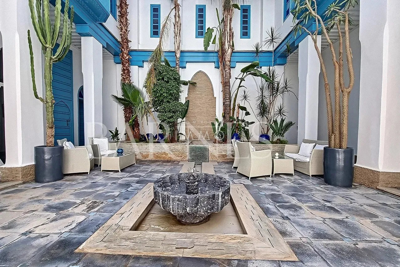 Maison d'hôtes en exploitation à vendre dar el bacha marrakech - 18 chambres - potentiel hôtelier