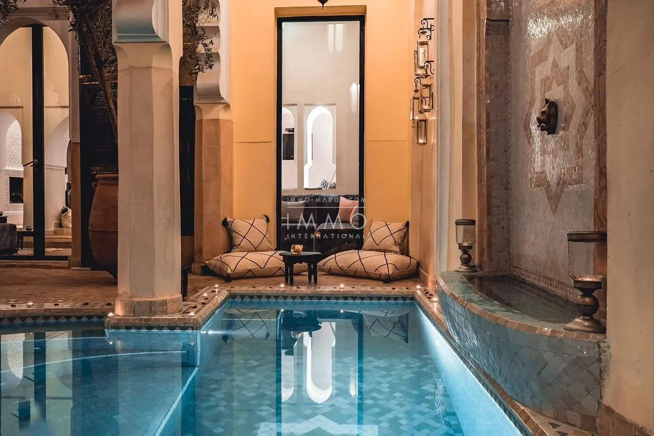 Riad à vendre – dar el bacha – 12 chambres – maison d'hôtes en exploitation – spa & 2 piscines – potentiel hôtelier - Photo 6