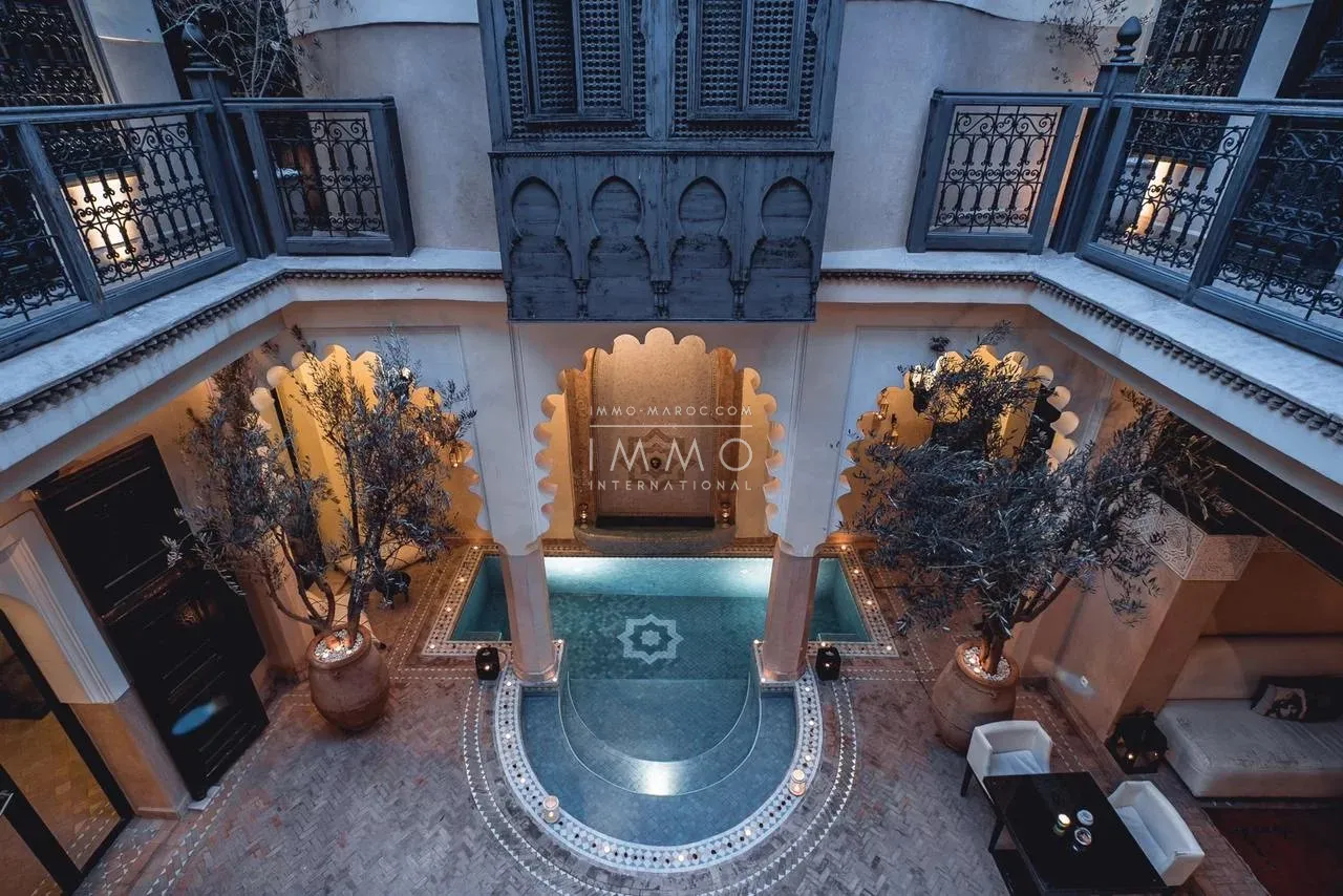 Riad à vendre – dar el bacha – 12 chambres – maison d'hôtes en exploitation – spa & 2 piscines – potentiel hôtelier - Photo 1