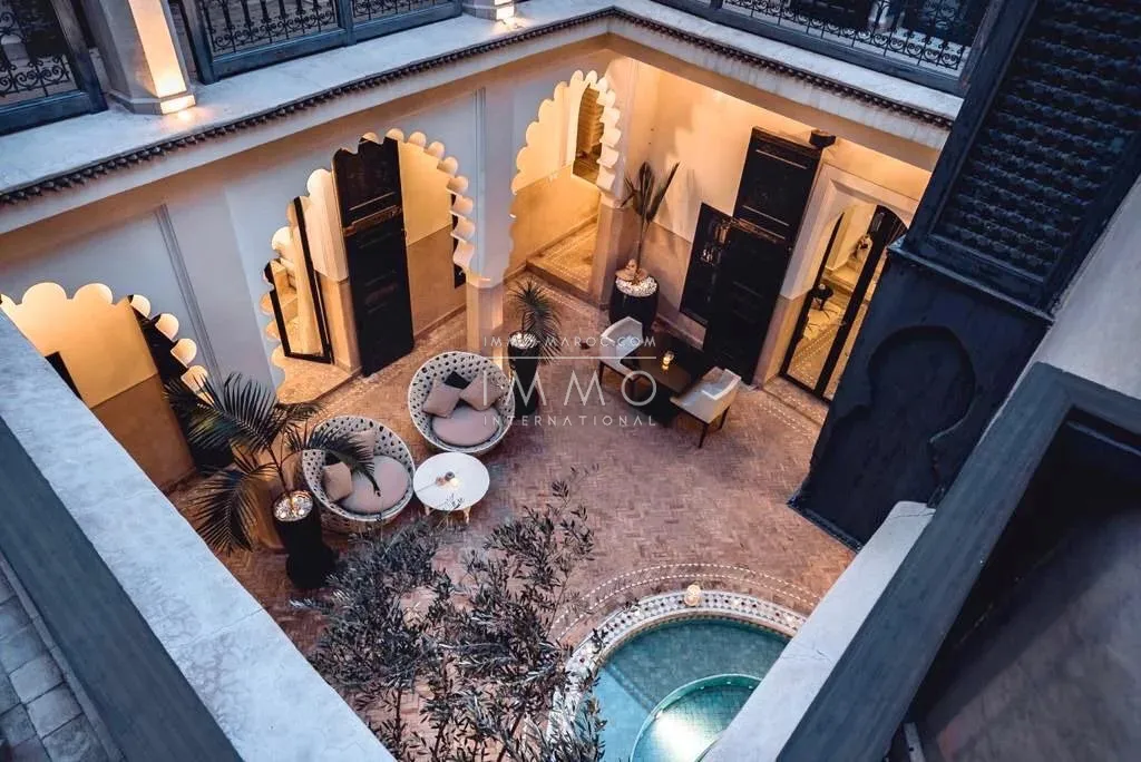 Riad à vendre – dar el bacha – 12 chambres – maison d'hôtes en exploitation – spa & 2 piscines – potentiel hôtelier - Photo 22