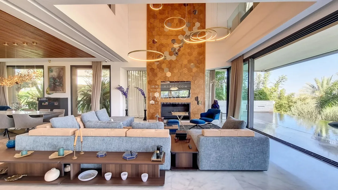 Villa d'exception en front de golf – route d'amizmiz – 5 chambres – autonomie énergétique