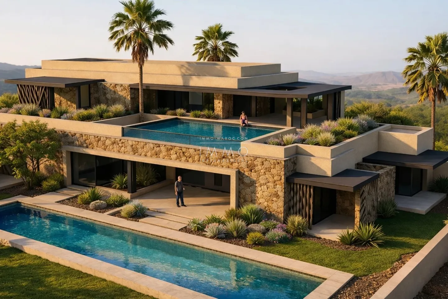 Villa d’exception en première ligne du golf d’amelkis