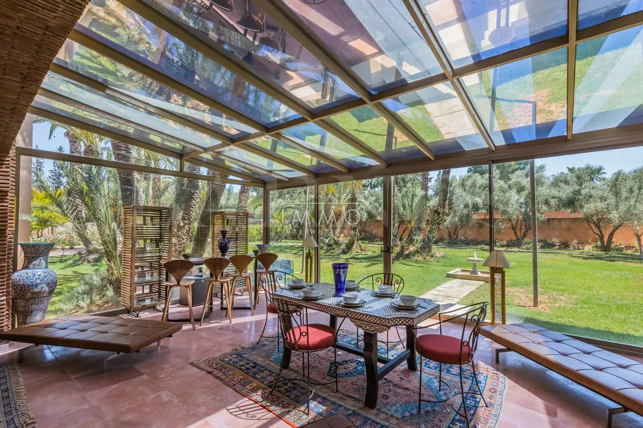 Palais oriental d’exception à vendre – dar tounsi, palmeraie – 9 suites – parc de 1 hectare