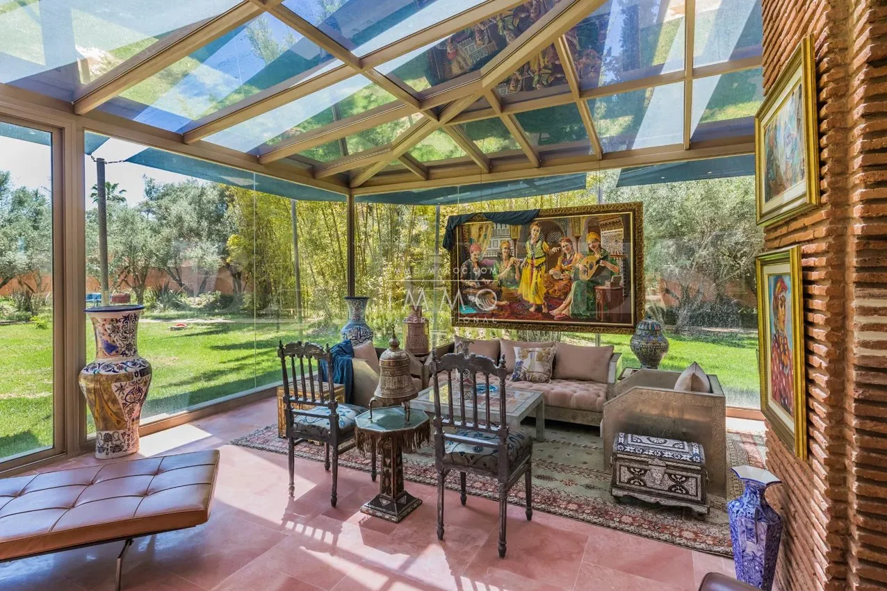 Palais oriental d’exception à vendre – dar tounsi, palmeraie – 9 suites – parc de 1 hectare