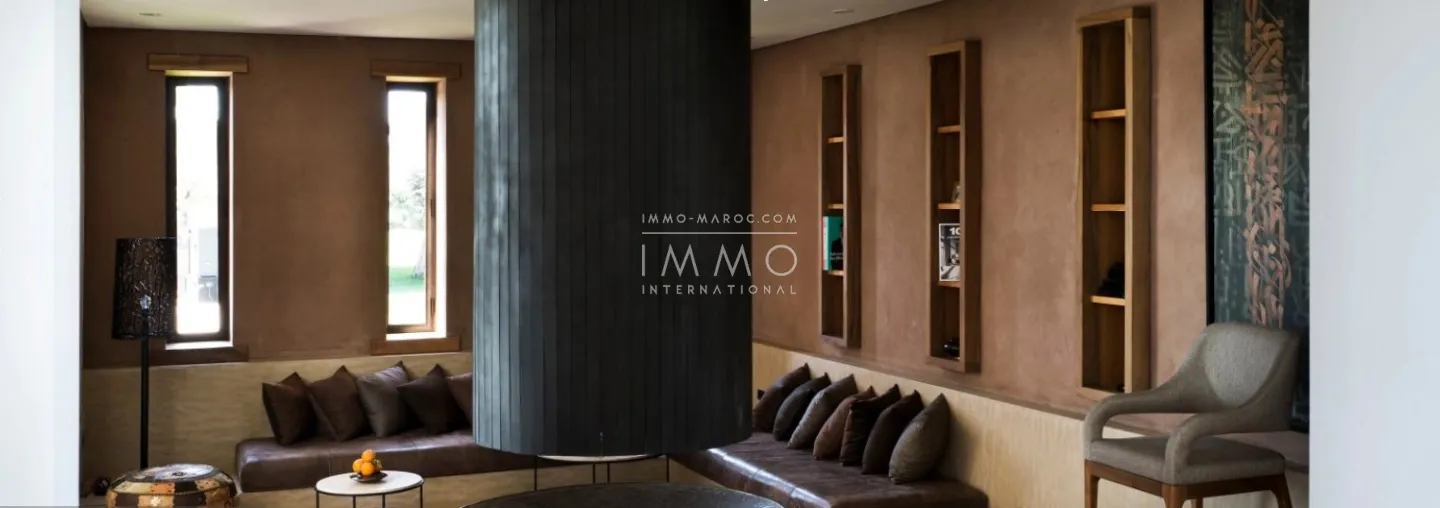 Chef-d’œuvre architectural à bab atlas – marbre de taza & noyer de l’atlas – 9 suites