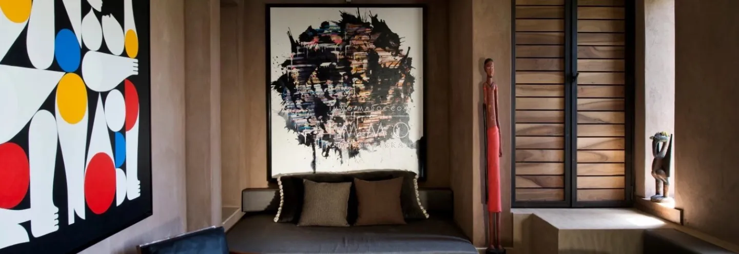Chef-d’œuvre architectural à bab atlas – marbre de taza & noyer de l’atlas – 9 suites