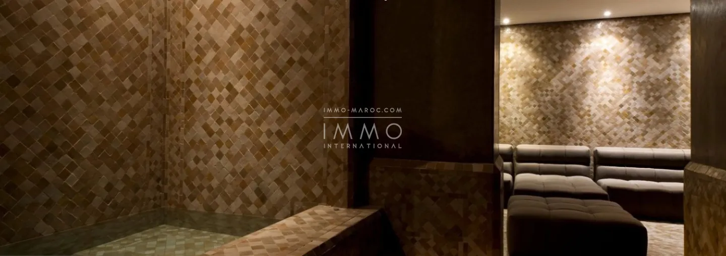 Chef-d’œuvre architectural à bab atlas – marbre de taza & noyer de l’atlas – 9 suites