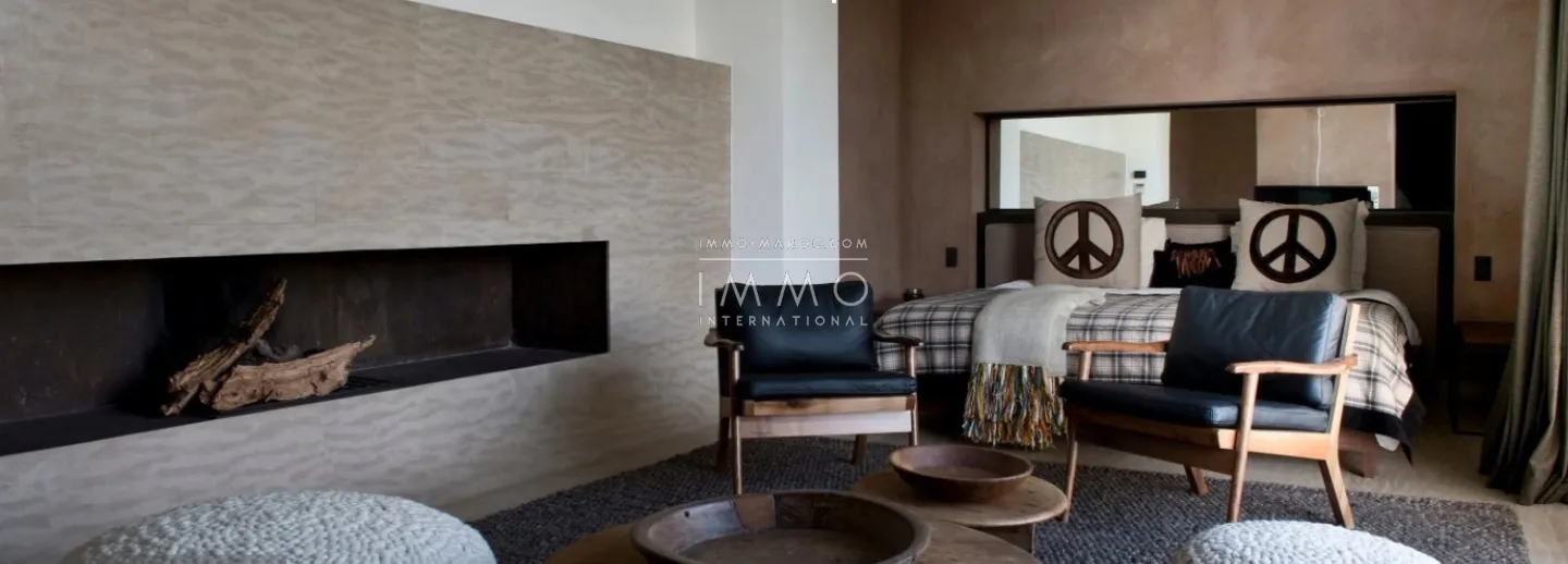 Chef-d’œuvre architectural à bab atlas – marbre de taza & noyer de l’atlas – 9 suites