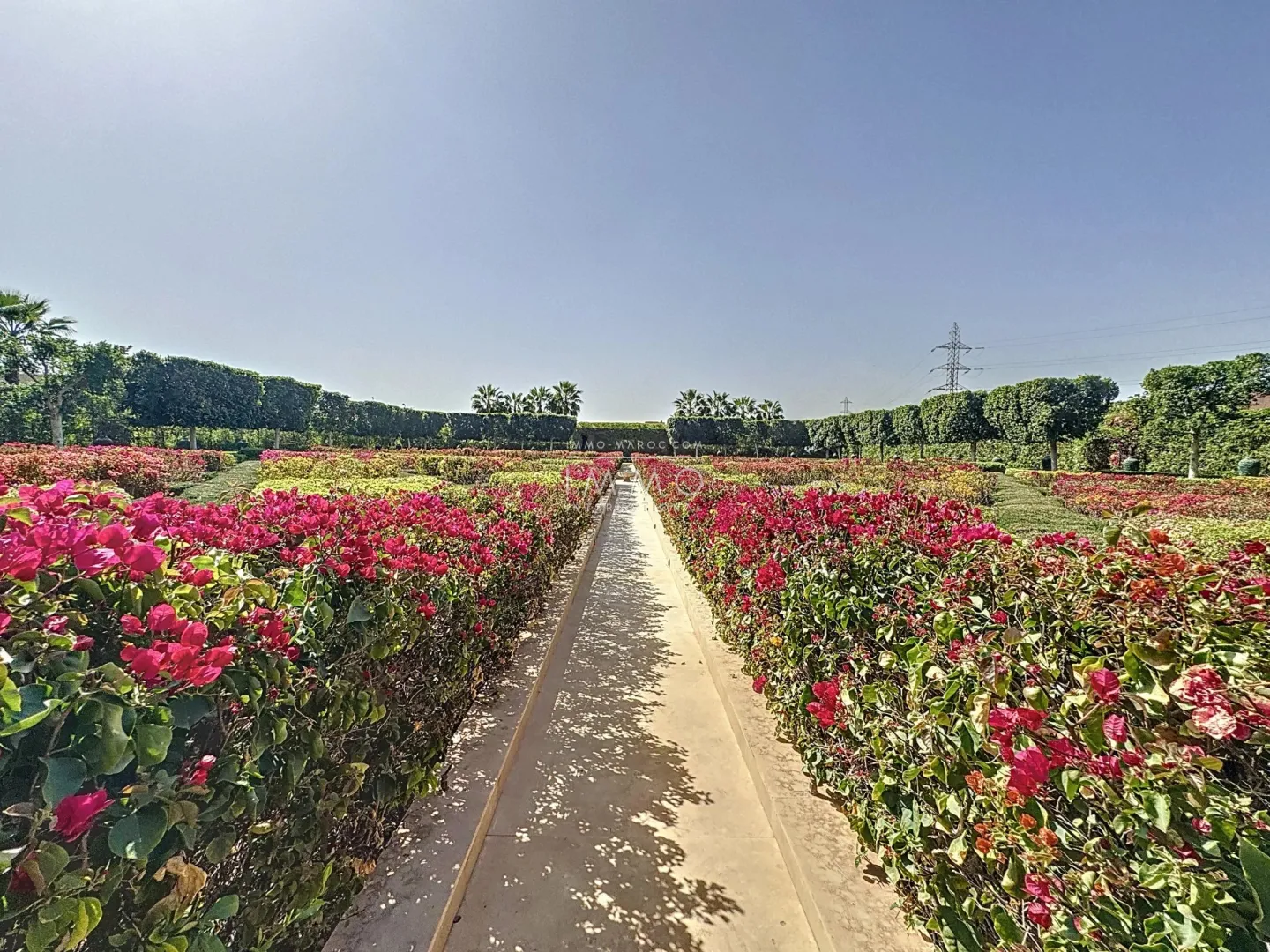 Palais arabo-andalou à vendre dans la palmeraie – 9 suites – parc de 2 hectares