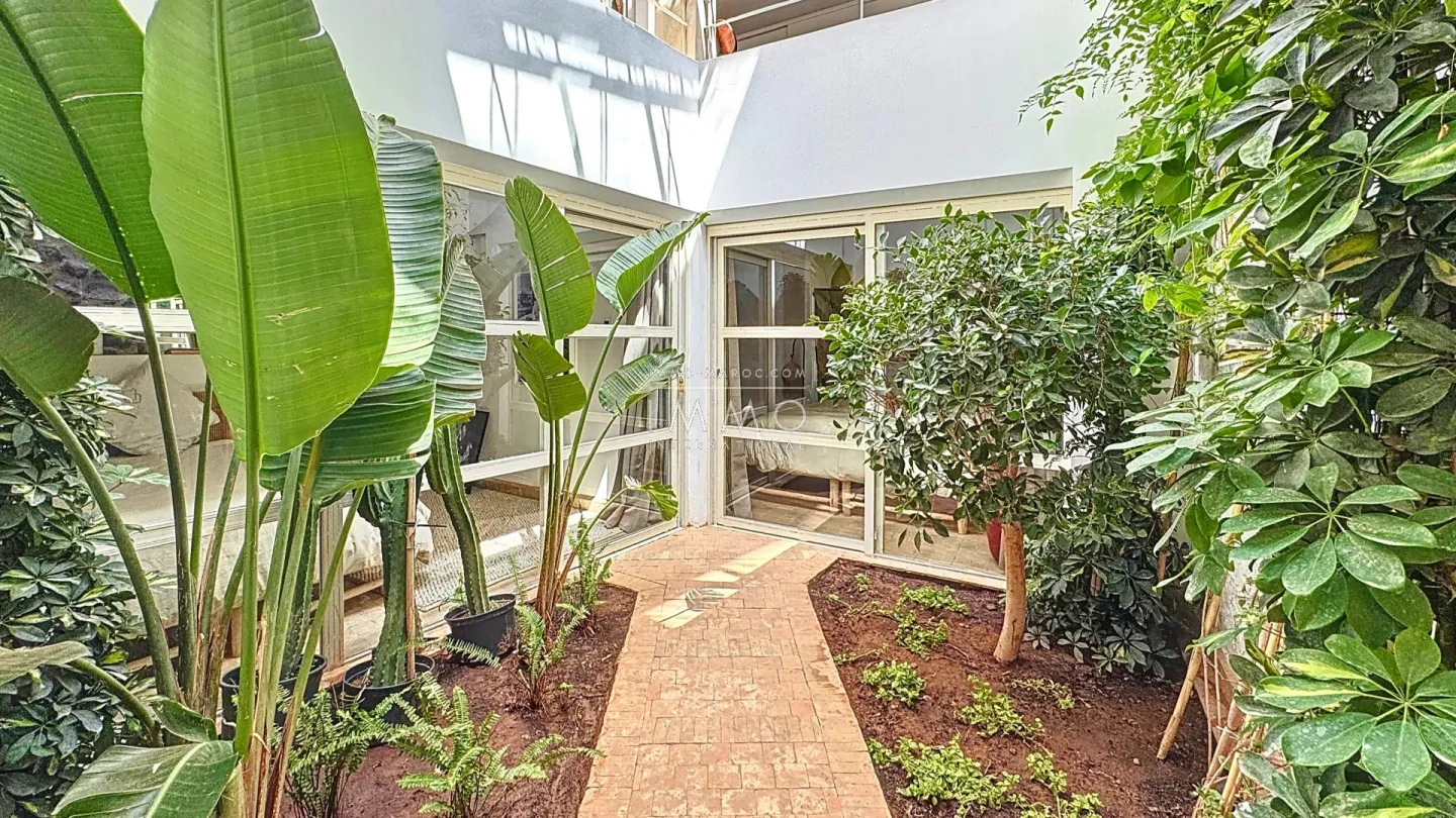 Riad à vendre – médina – 4 chambres – vue jardins mamounia – piscine chauffée rooftop – art déco – rénové – maison d'hôtes possible