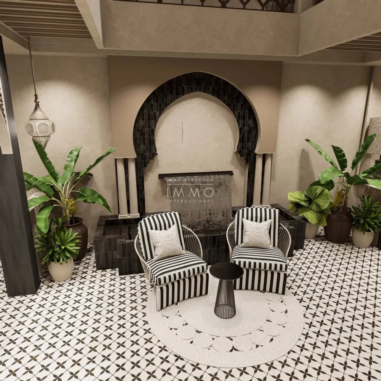 Riad à vendre – arset azoual – 4 chambres – livraison 6 mois – vue koutoubia/atlas/dar el bacha – piscine chauffée rooftop – maison d'hôtes possible