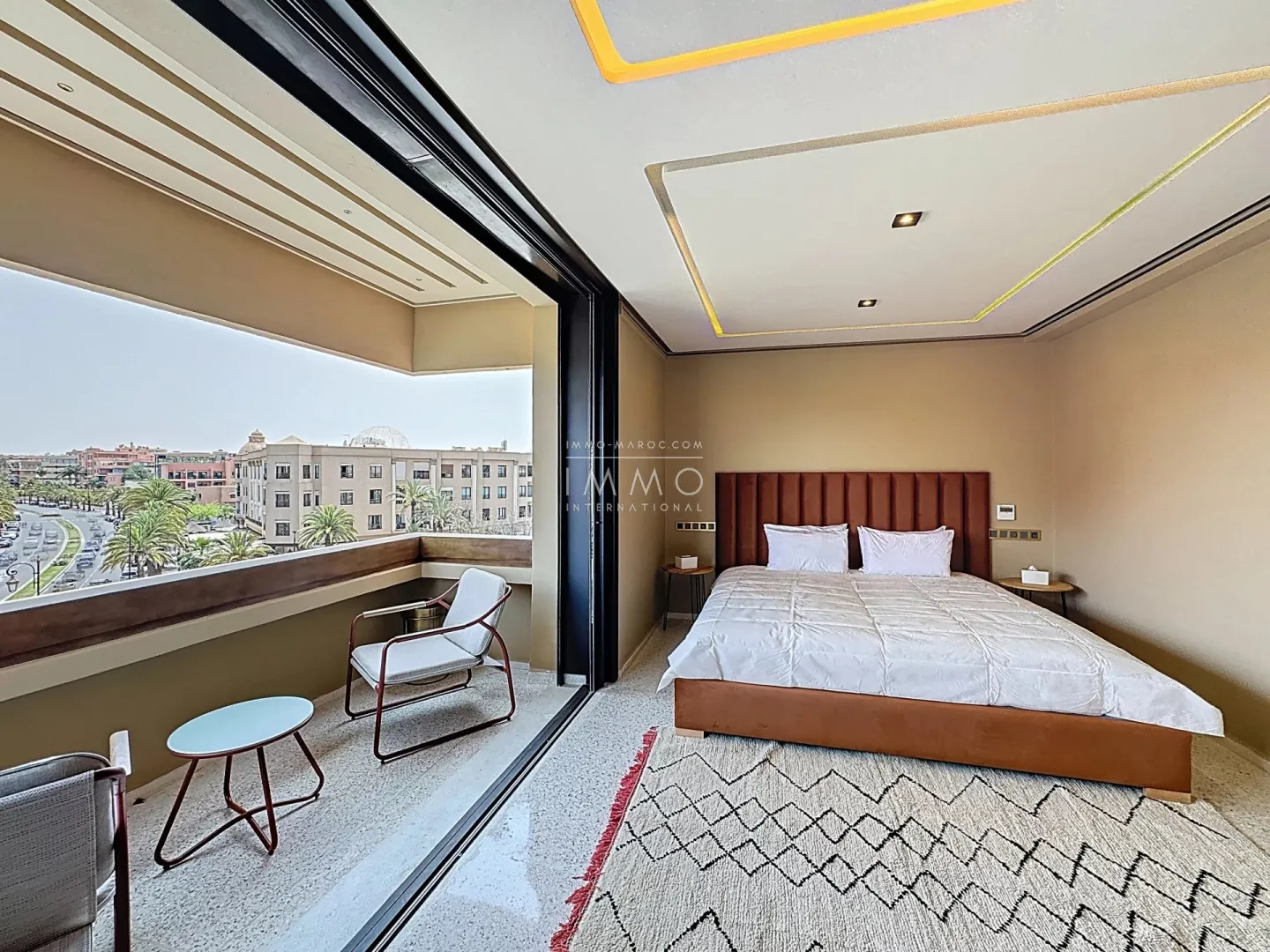 Magnifique appartement meublé en location longue durée – quartier hivernage, marrakech