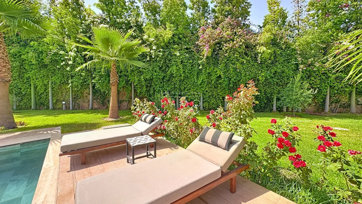 Villa d’exception à la location longue durée – route de fès, marrakech