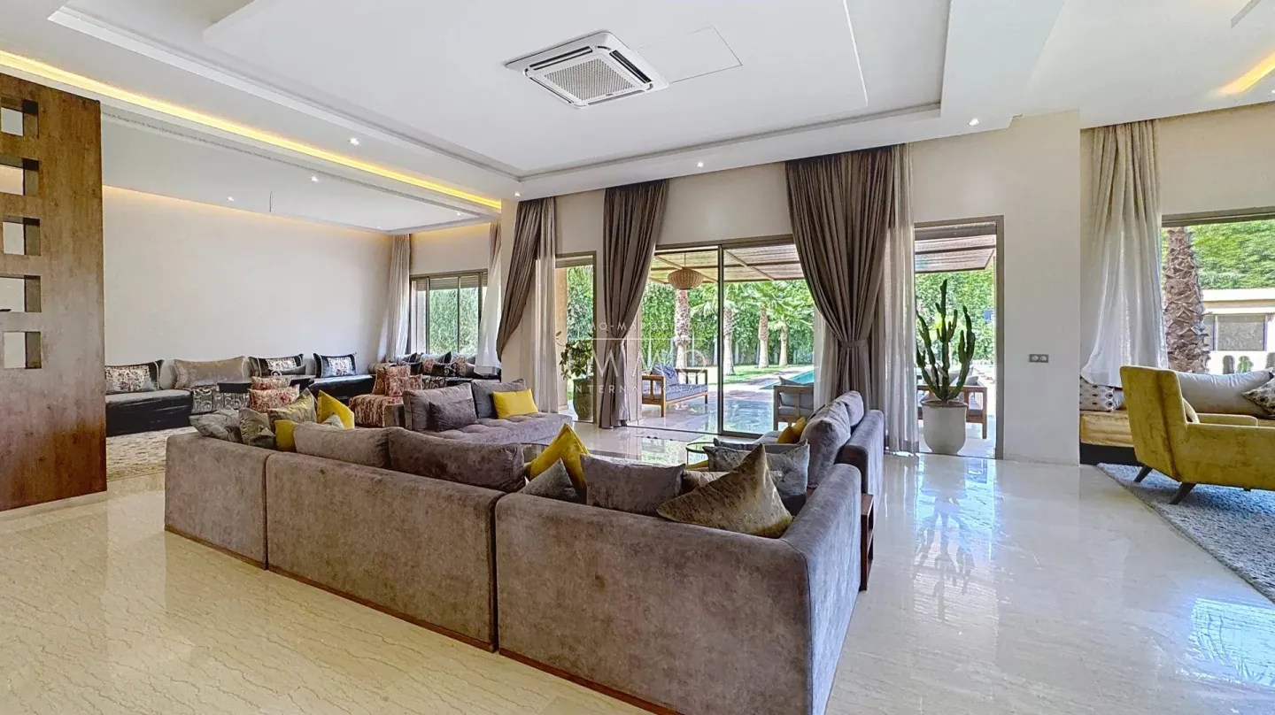 Villa d’exception à la location longue durée – route de fès, marrakech