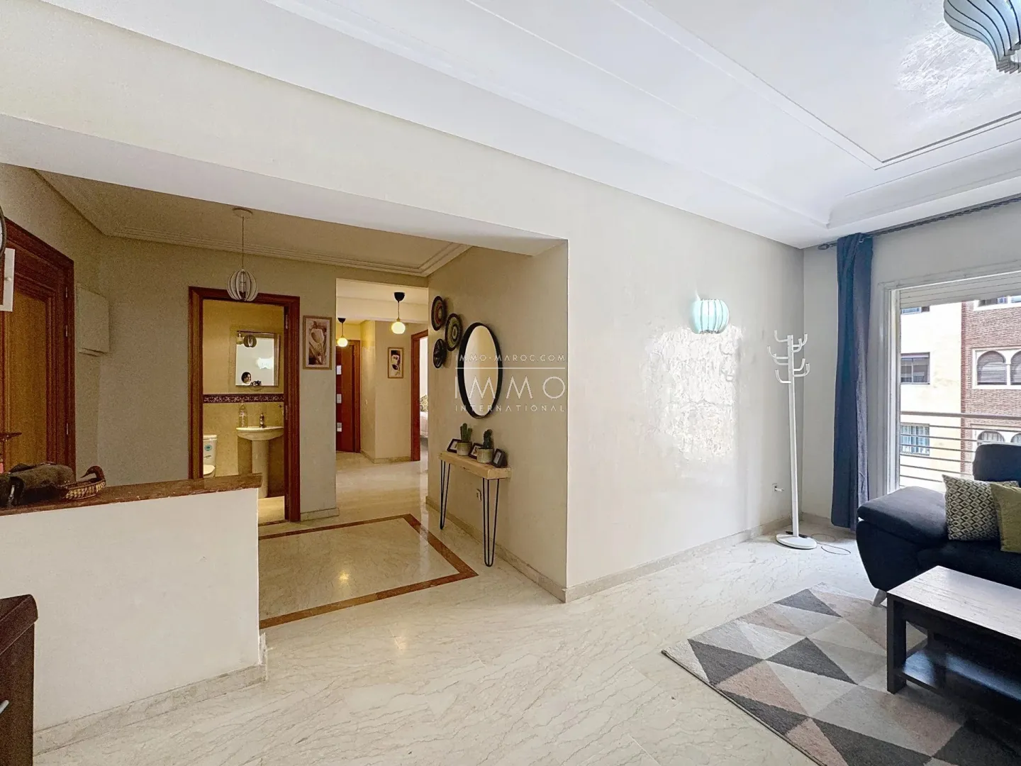 Appartement à vendre guéliz – 2 chambres – 91 m² – terrasse – centre-ville – meublé