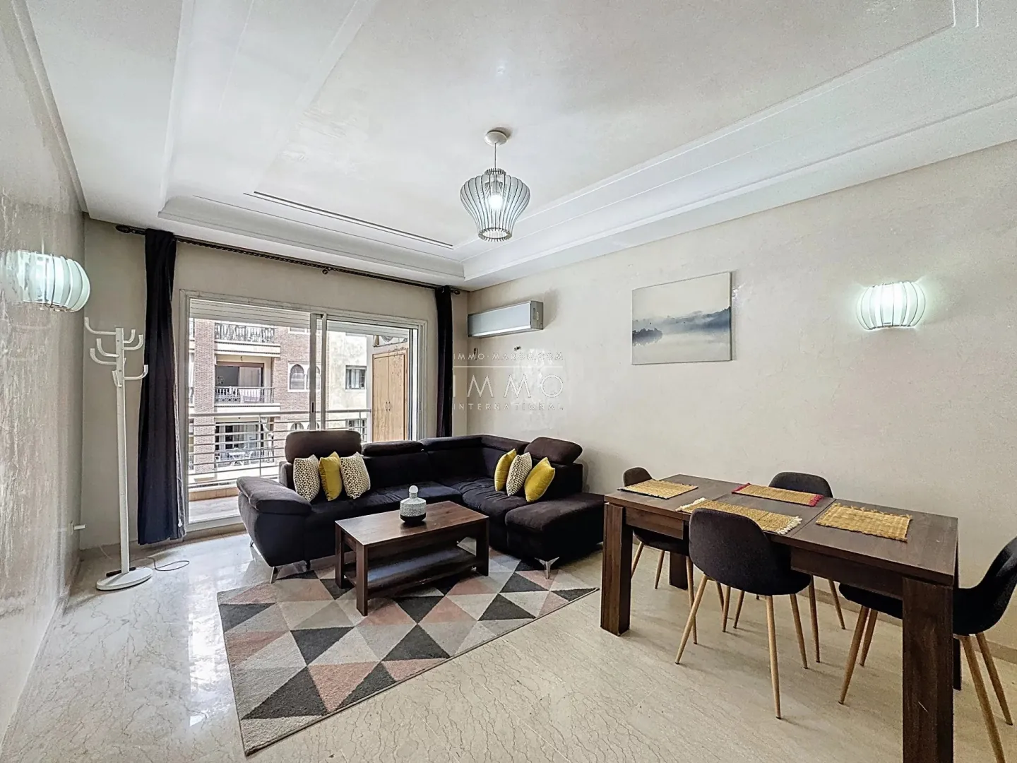 Appartement à vendre guéliz – 2 chambres – 91 m² – terrasse – centre-ville – meublé