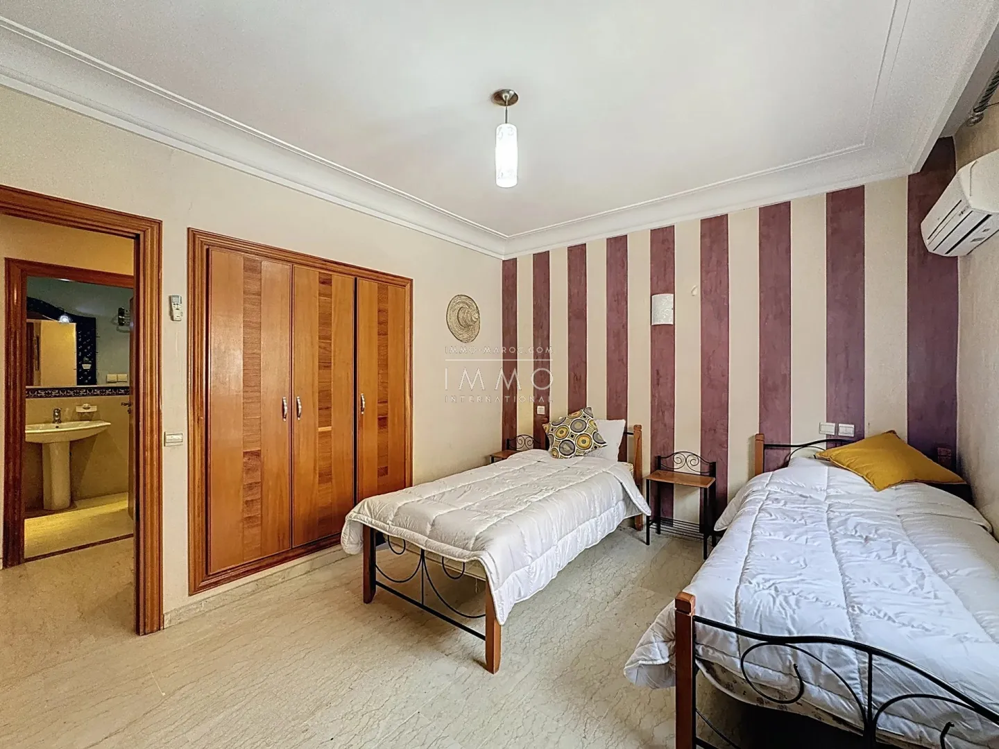 Appartement à vendre guéliz – 2 chambres – 91 m² – terrasse – centre-ville – meublé