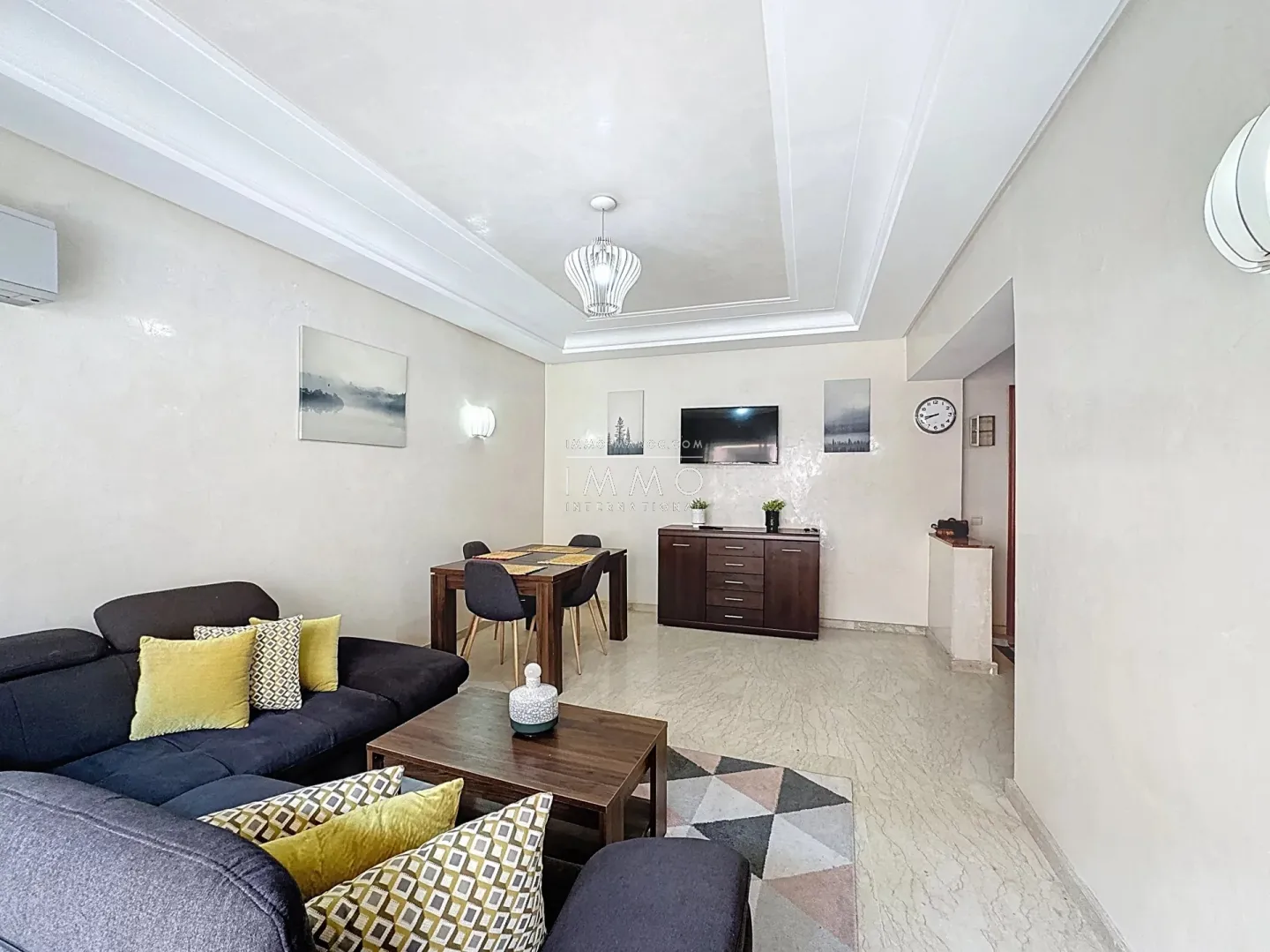 Appartement à vendre guéliz – 2 chambres – 91 m² – terrasse – centre-ville – meublé