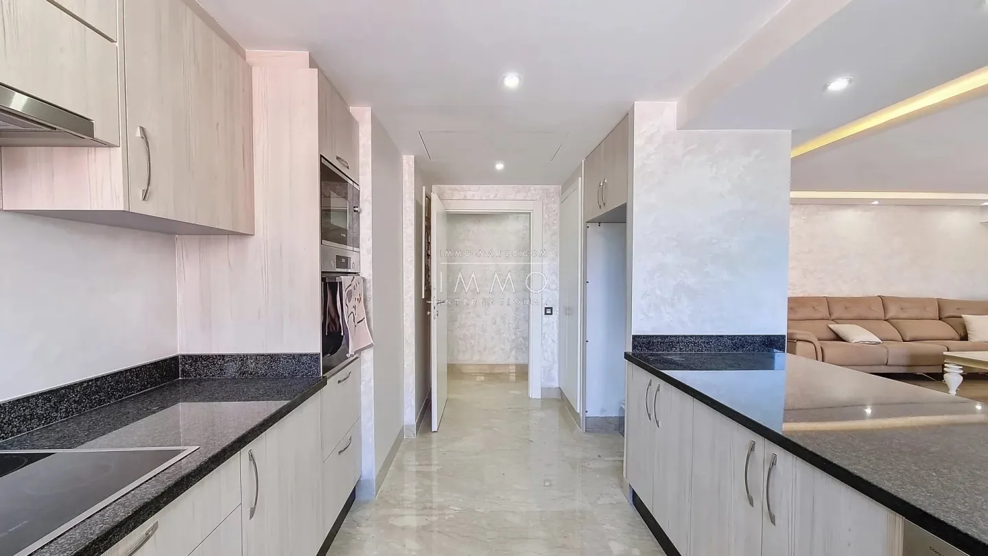 Appartement à vendre guéliz – 2 chambres – 116 m² – neuf – terrasse – parking – meublé