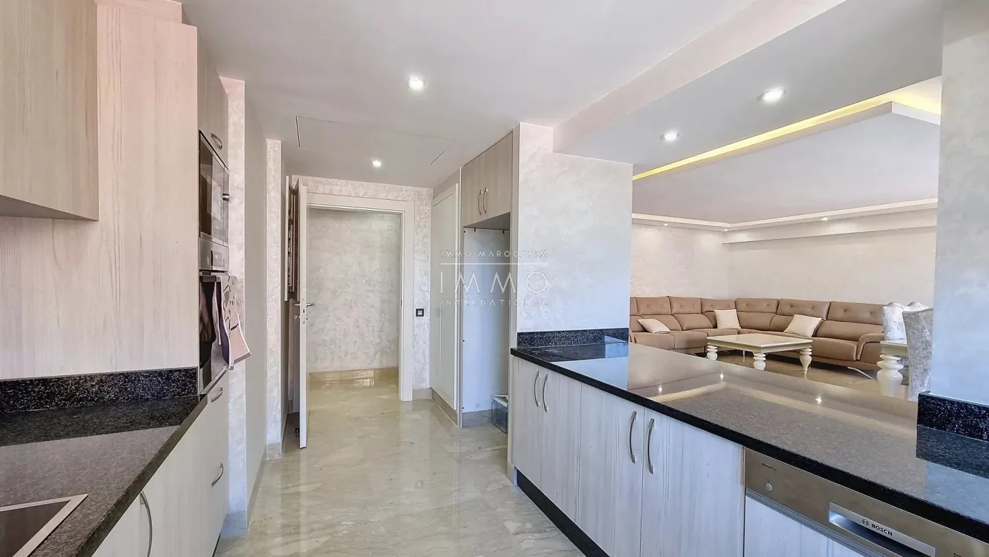 Appartement à vendre guéliz – 2 chambres – 116 m² – neuf – terrasse – parking – meublé